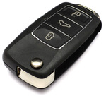 Image for Xhorse Aftermarket VW B5 3 Button Universal Wired Remote with Chrome Trim- XKB506EN (Red packaging) - See XHR62