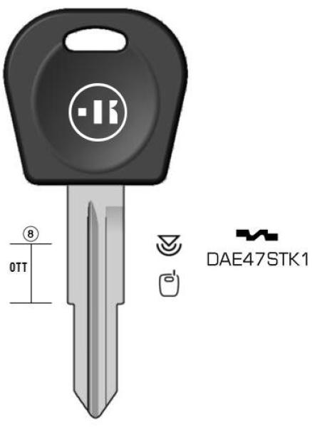 3D Group | [DEKC5K] DAE47STK - Transponder Key Blanks