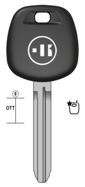 3D Group | [TKC1K] TR47TK - Transponder Key Blanks
