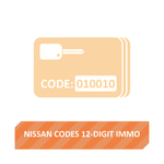 Image for Nissan Codes (12 Digit Immobiliser)