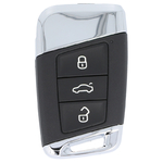 Image for Virgin Volkswagen 3 Button (Chrome Edge) MQB Smart (No Logo)